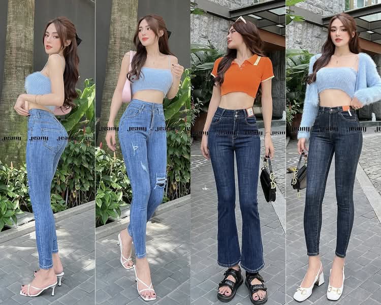 Quần Jean Nữ Lưng Cao Giá Rẻ