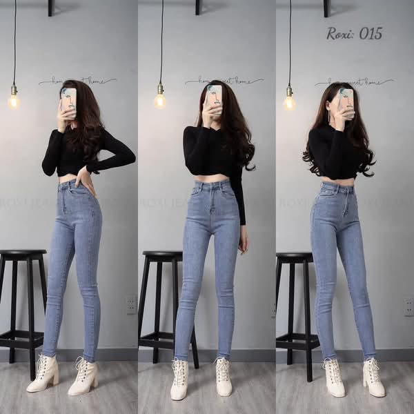 Quần Jean Nữ Lưng Siêu Cao Giá Rẻ