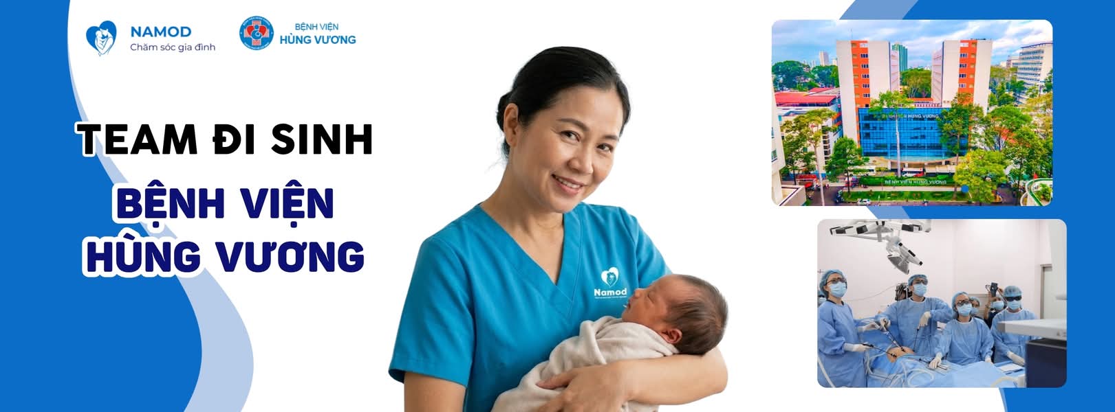 Team đi sinh Bệnh viện Hùng Vương