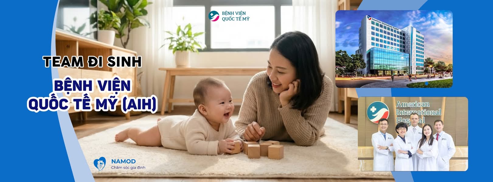 Team đi sinh Bệnh viện Quốc tế Mỹ (AIH)